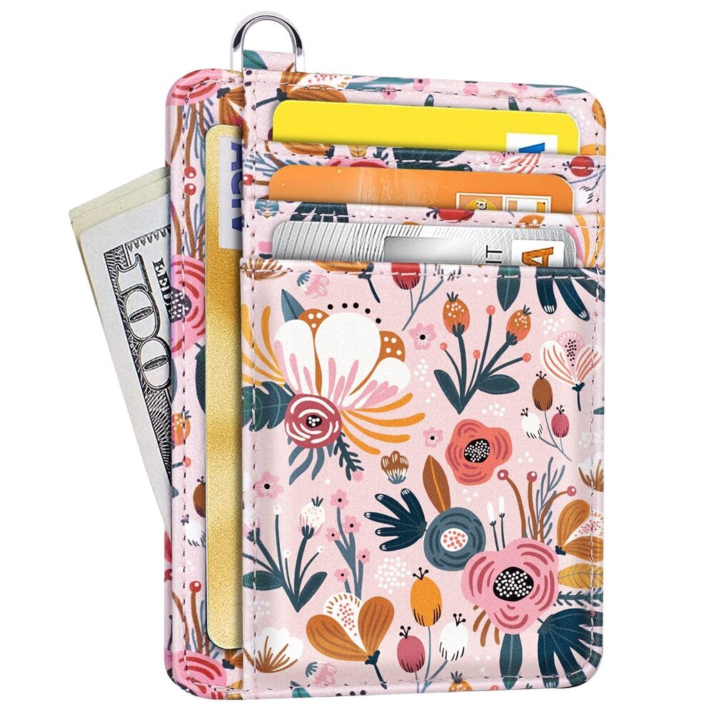 8883 Slim Front Pocket Wallet RFID ID Card Holder Cute Small Wallet
